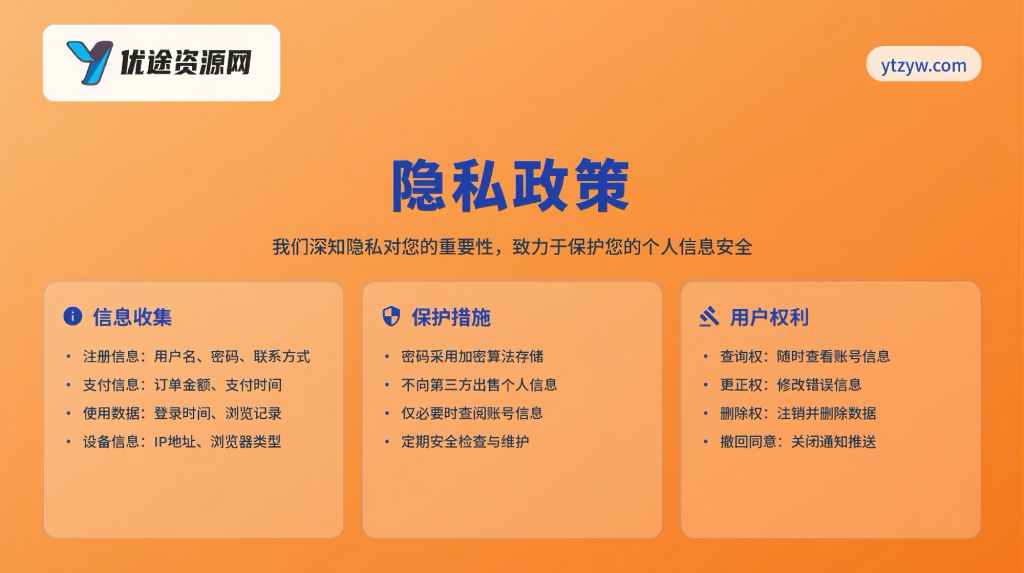 优途资源网-隐私政策-优途资源网