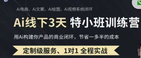 AI实操培训第20-21期线下,0基础保姆级教程,3月最新整理,企业获客、降本增效、打造超级个体-优途资源网