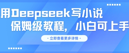 用Deepseek写小说,保姆级教程,小白可实操-优途资源网